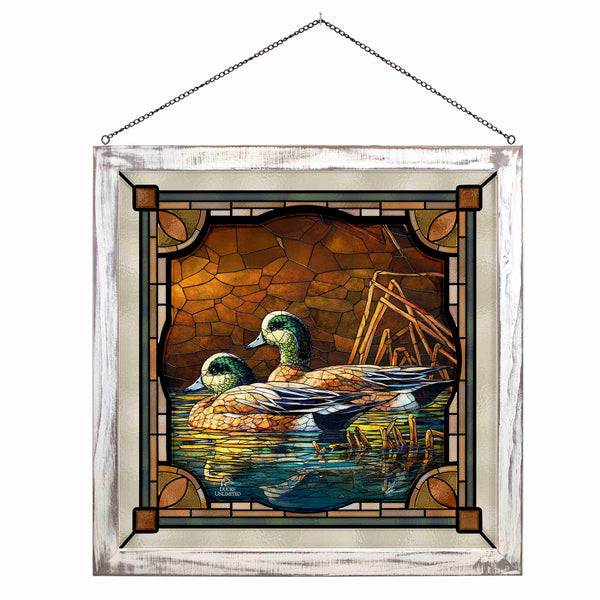 American Widgeon Stained Glass Art - Official Ducks Unlimited Art