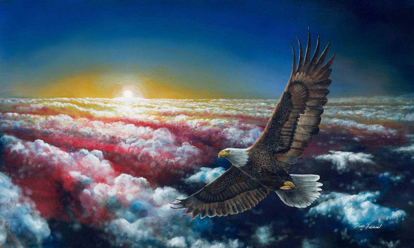 Land Of The Free 50" x 30" Original Painting by Jim Hansel