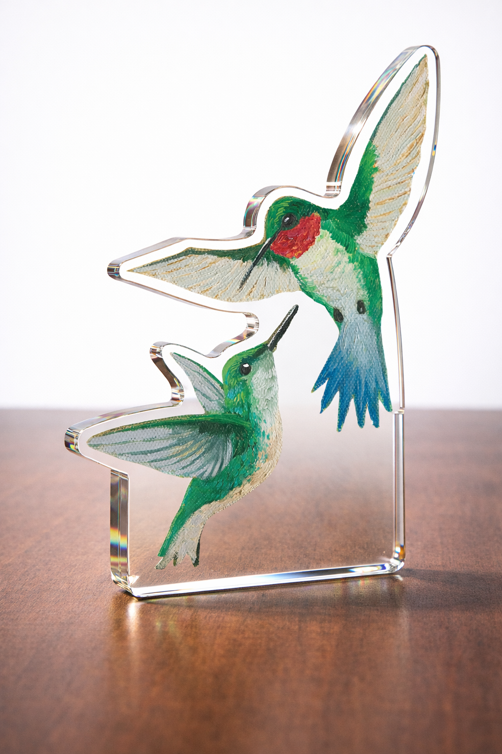 Hummingbirds In Summer Acrylic Wall Art & Home Decor