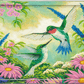 Hummingbirds In Summer Acrylic Wall Art & Home Decor