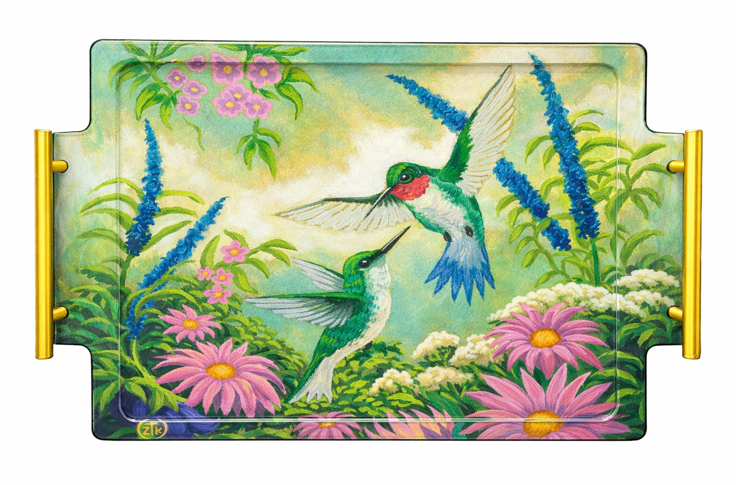 Hummingbirds In Summer Acrylic Wall Art & Home Decor