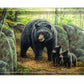 Northwoods Springtime - Black Bears Acrylic Wall Art & Home Decor