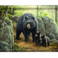 Northwoods Springtime - Black Bears Acrylic Wall Art & Home Decor