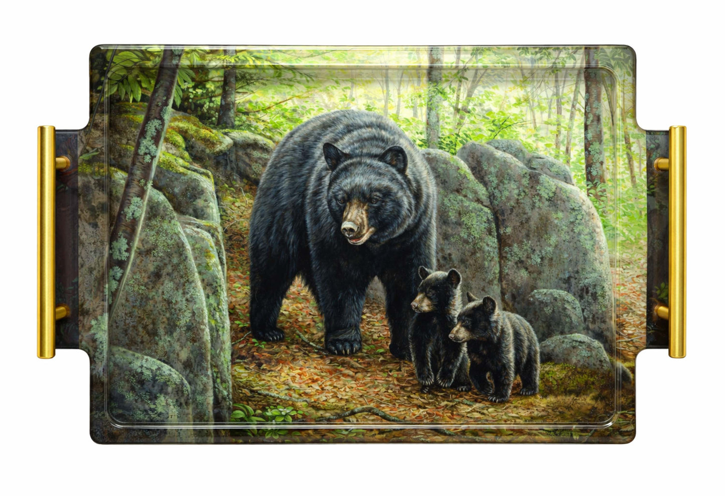 Northwoods Springtime - Black Bears Acrylic Wall Art & Home Decor