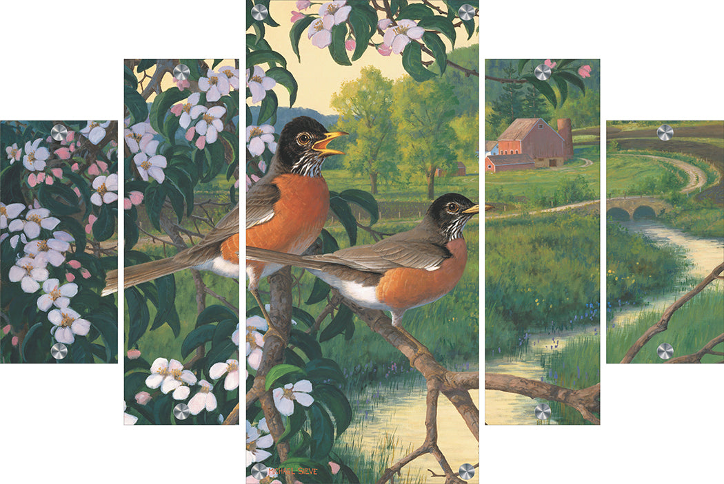 Apple Blossom Time - Robins Acrylic Wall Art & Home Decor