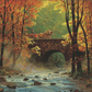 Autumn Bridge Belgians Acrylic Wall Art & Home Decor