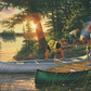Backcountry - Canoe In Acrylic Wall Art & Home Decor
