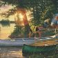 Backcountry - Canoe In Acrylic Wall Art & Home Decor