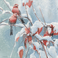 Blizzard House Finches Acrylic Wall Art & Home Decor