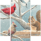 Breakfast Meeting Cardinals and Squirrel Acrylic Wall Art & Home Decor