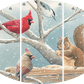 Breakfast Meeting Cardinals and Squirrel Acrylic Wall Art & Home Decor
