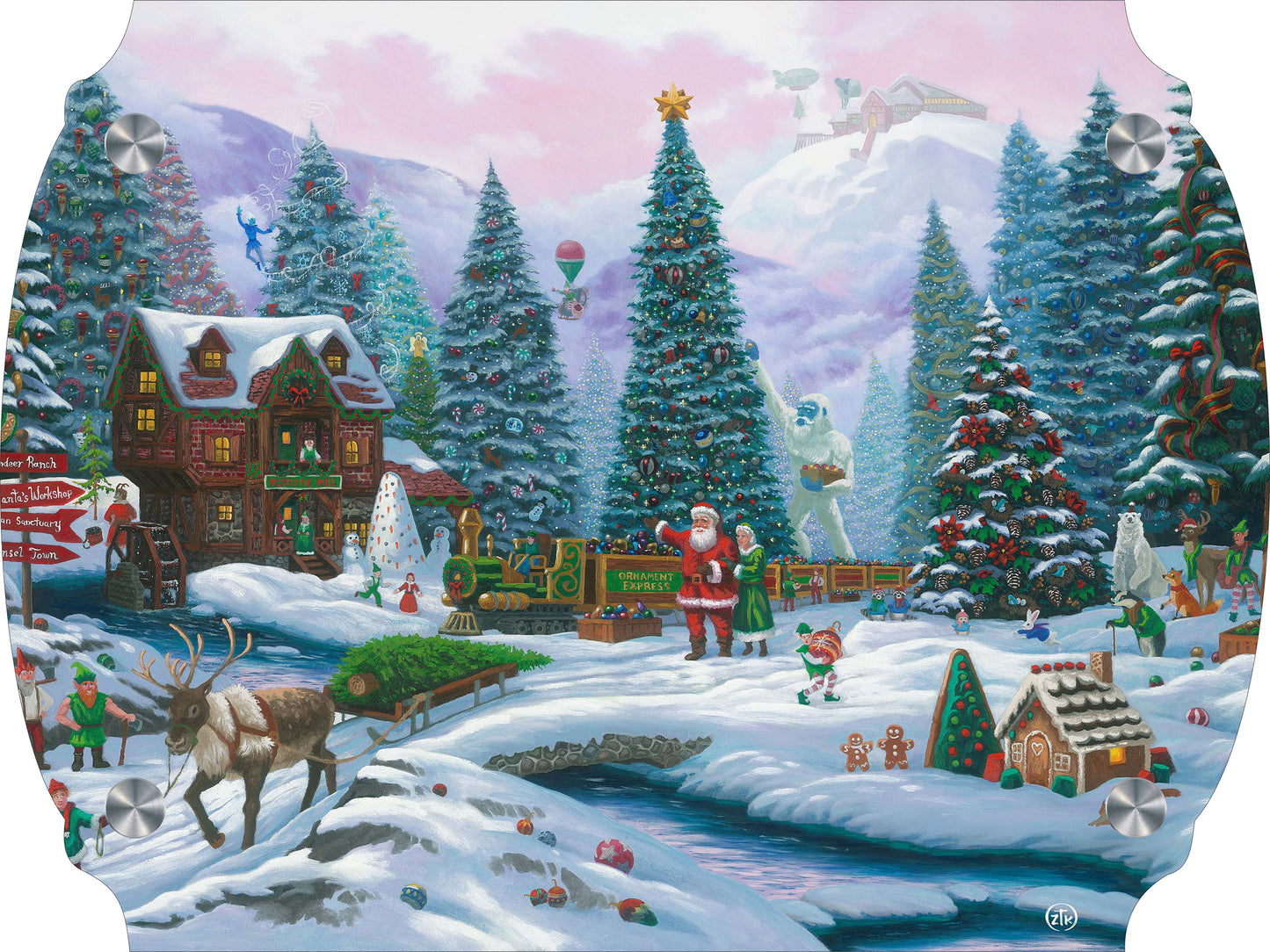 Christmas Tree Forest Acrylic Wall Art & Home Decor