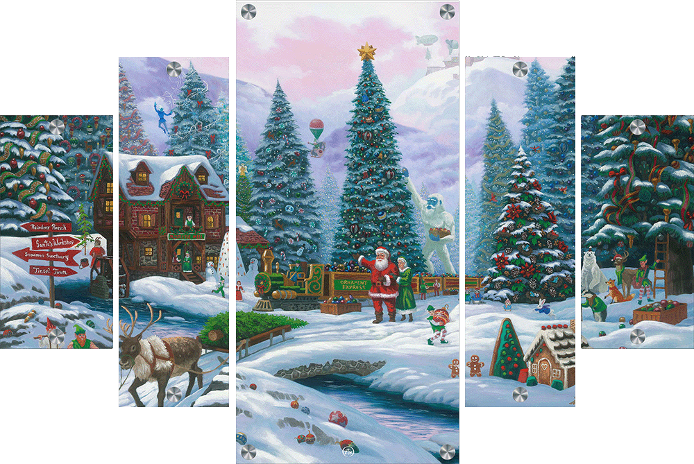 Christmas Tree Forest Acrylic Wall Art & Home Decor