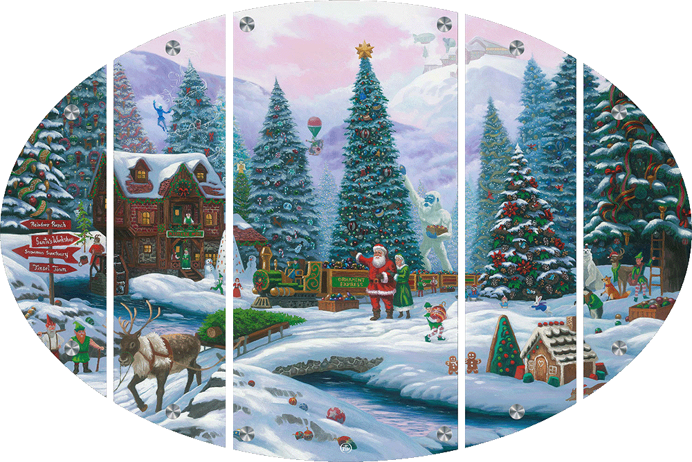 Christmas Tree Forest Acrylic Wall Art & Home Decor