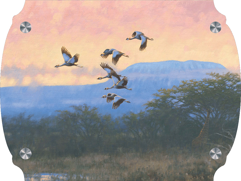 Crowned Cranes Acrylic Wall Art & Home Decor