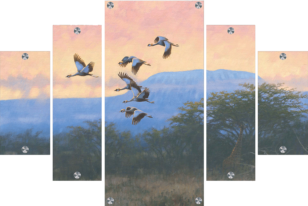 Crowned Cranes Acrylic Wall Art & Home Decor