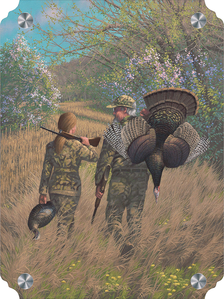 Father and Daughter Hunt Study for Thunder Valley Acrylic Wall Art & Home Decor