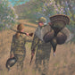 Father and Daughter Hunt Study for Thunder Valley Acrylic Wall Art & Home Decor