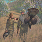 Father and Daughter Hunt Study for Thunder Valley Acrylic Wall Art & Home Decor
