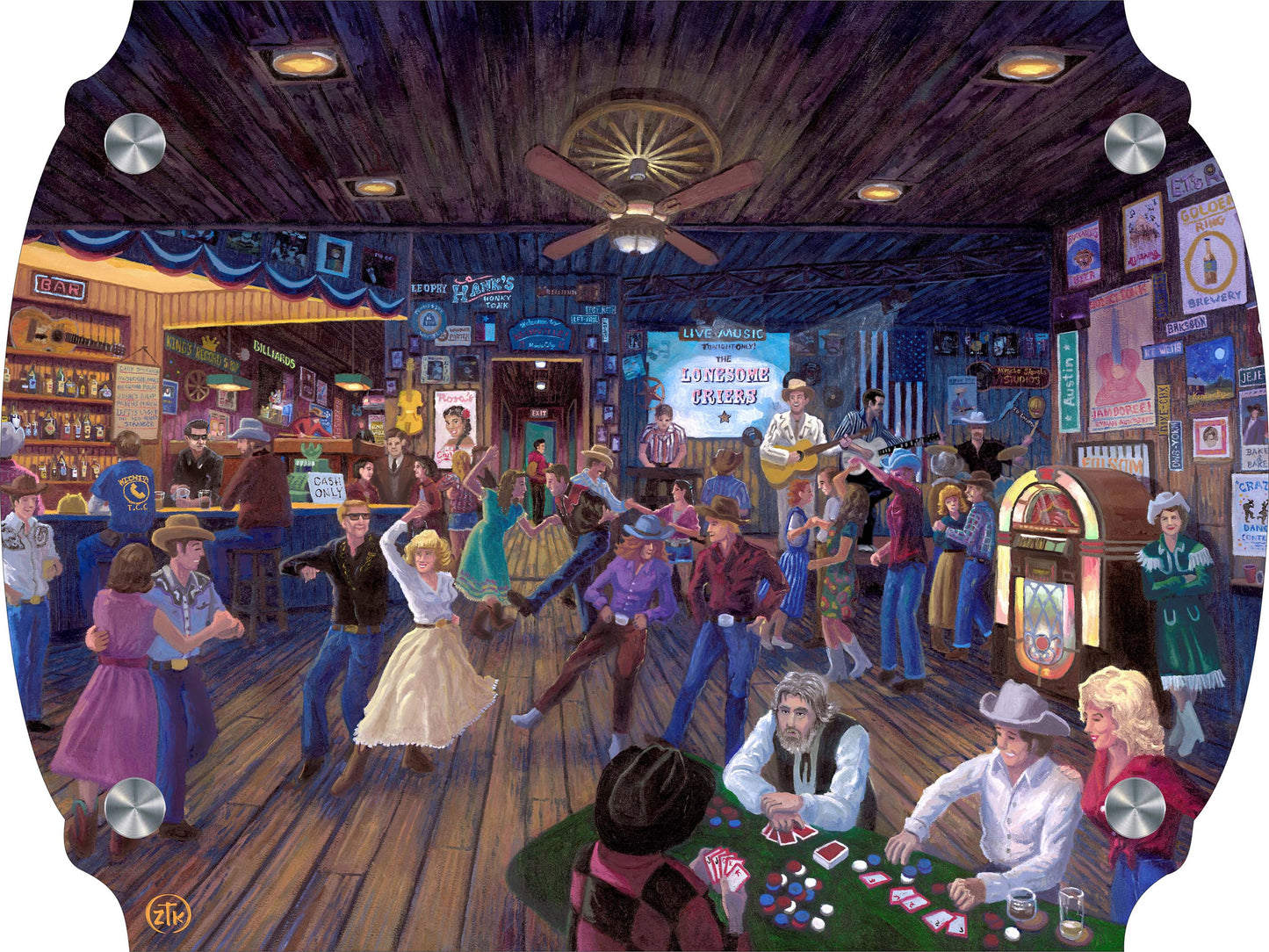 Hank's Honky Tonk Acrylic Wall Art & Home Decor