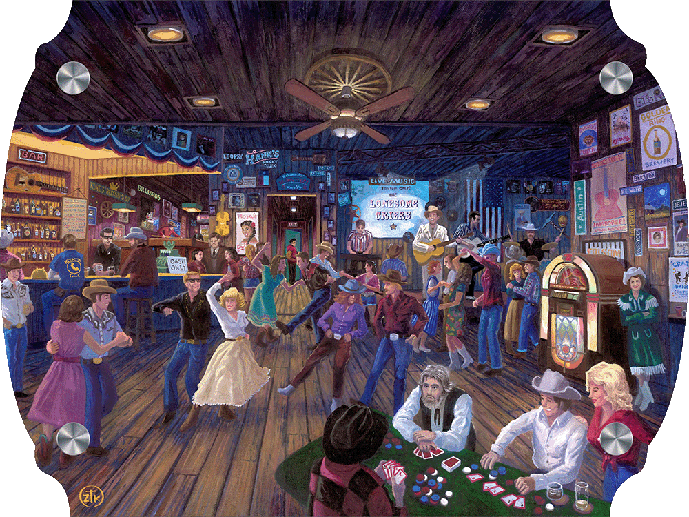 Hank's Honky Tonk Acrylic Wall Art & Home Decor