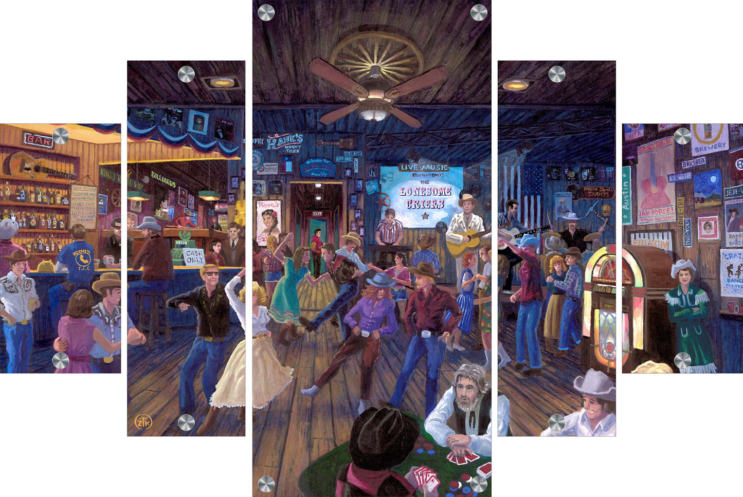 Hank's Honky Tonk Acrylic Wall Art & Home Decor