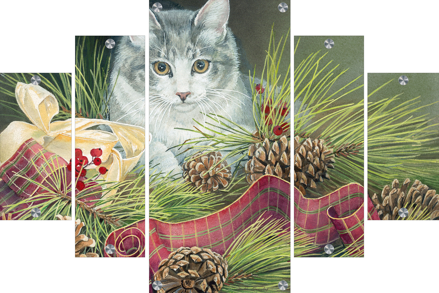 Holiday Helper - Cat Acrylic Wall Art & Home Decor