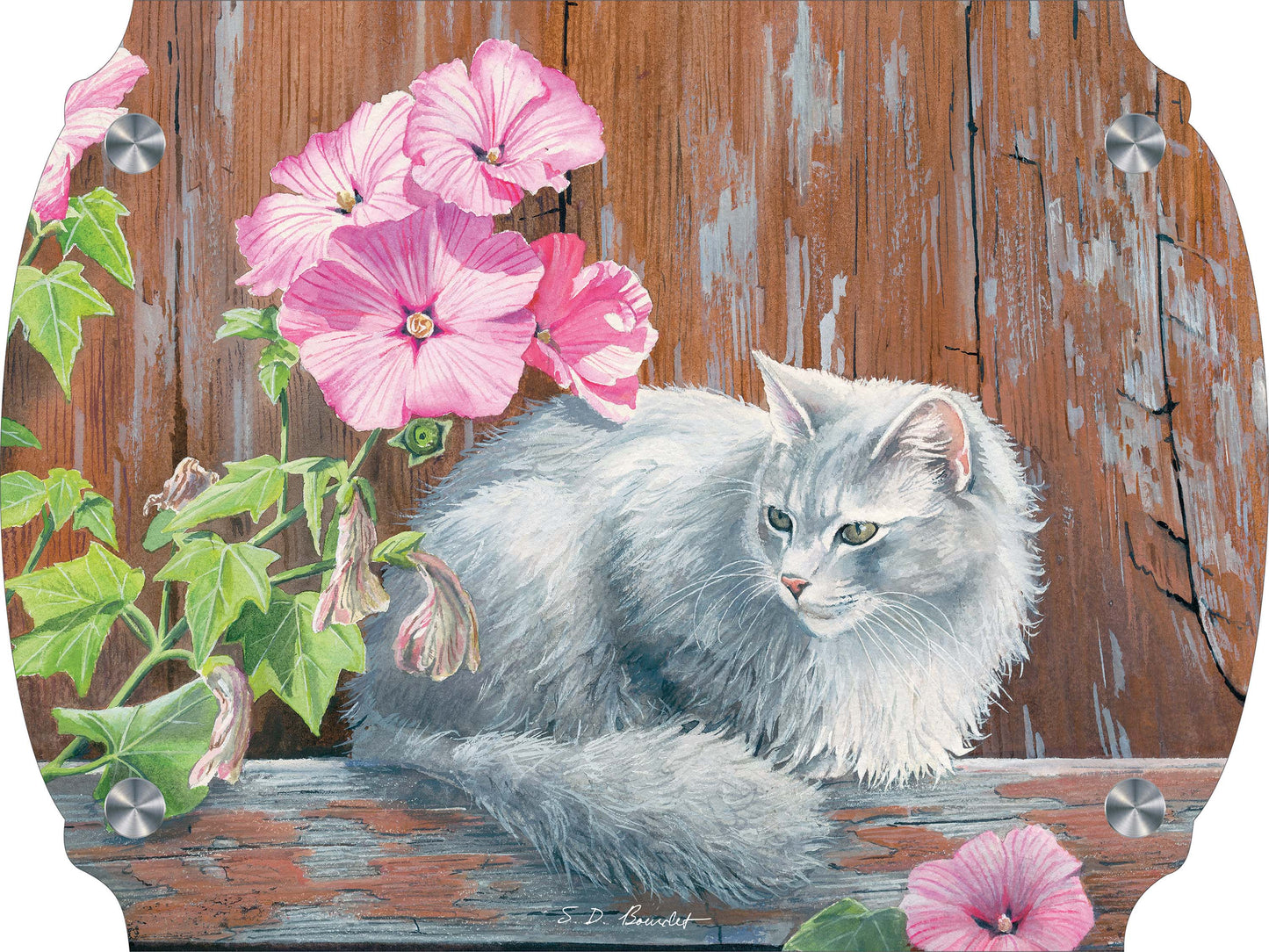 In the Pink Cat Acrylic Wall Art & Home Decor