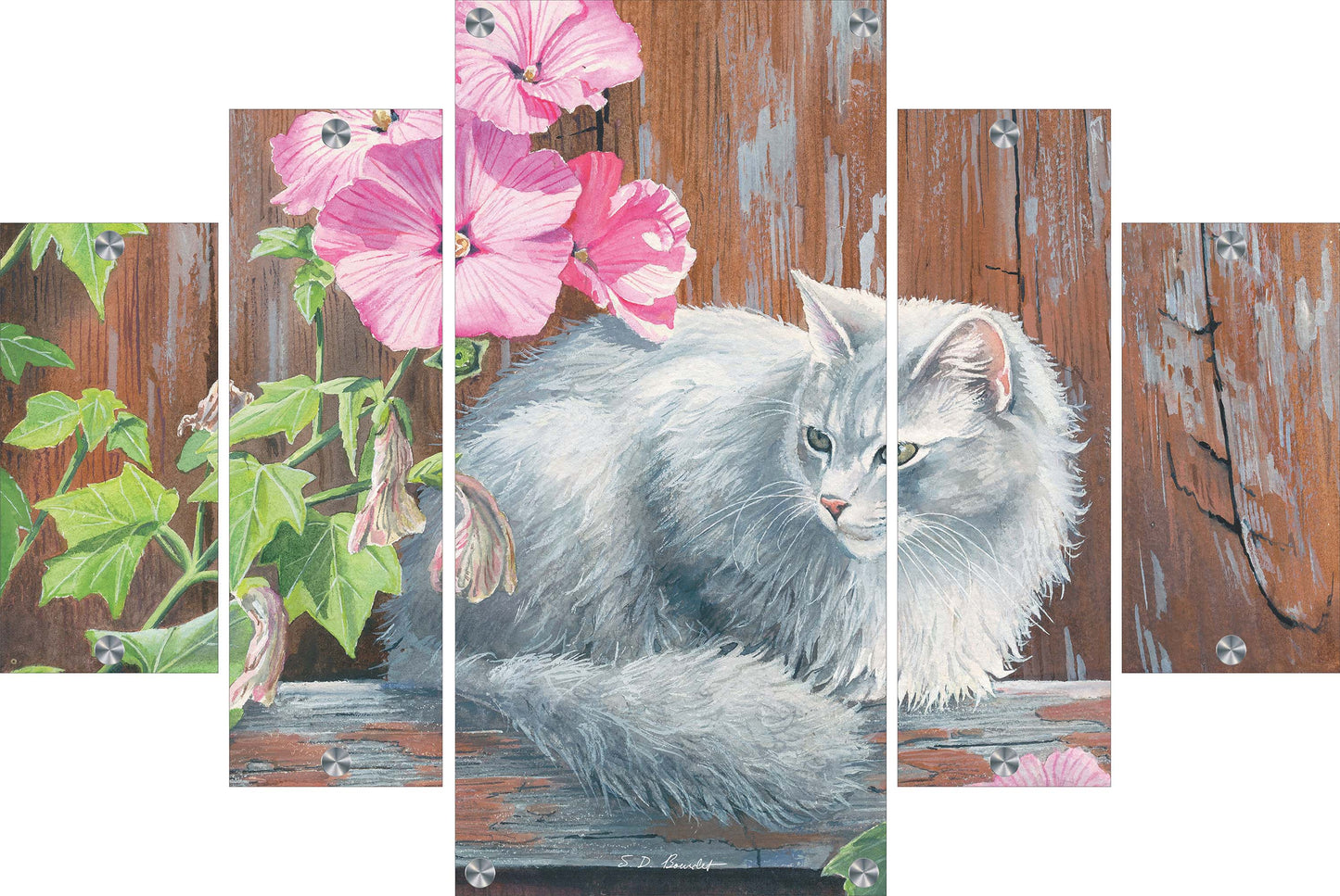 In the Pink Cat Acrylic Wall Art & Home Decor