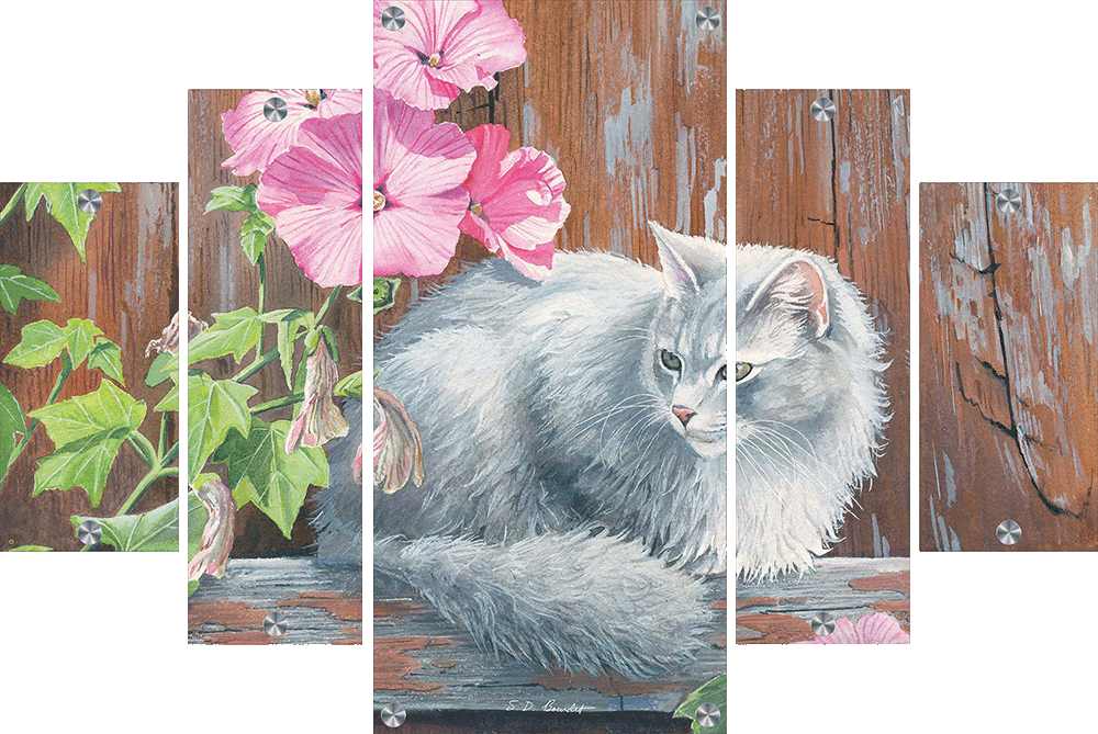 In the Pink Cat Acrylic Wall Art & Home Decor