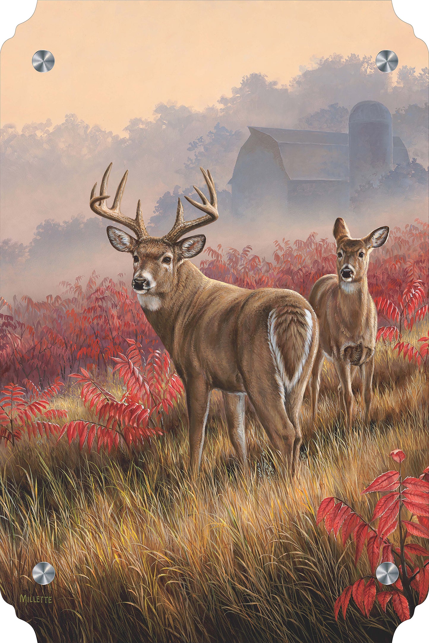 Lifting Fog - Whitetail Deer Acrylic Wall Art & Home Decor