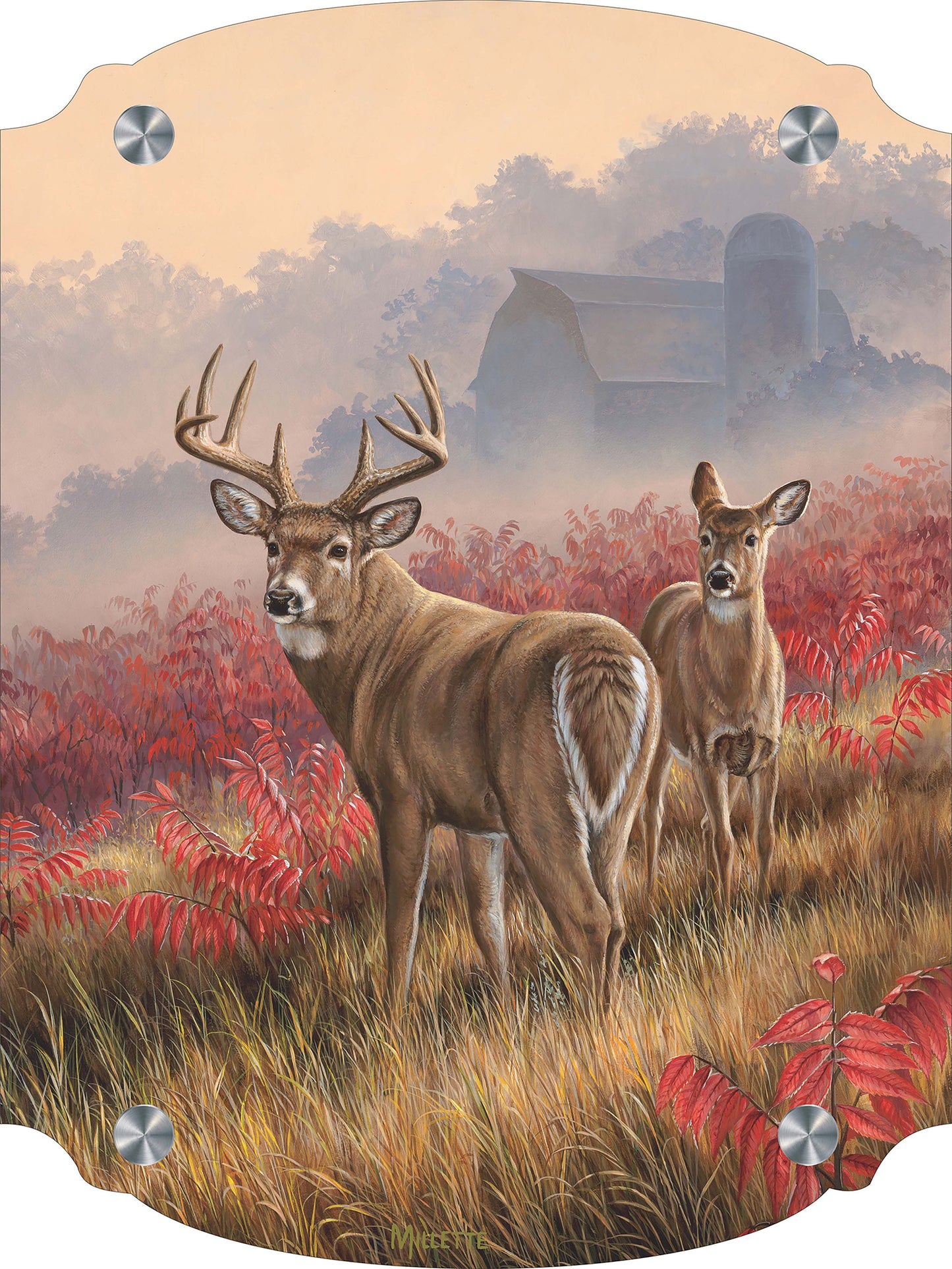 Lifting Fog - Whitetail Deer Acrylic Wall Art & Home Decor