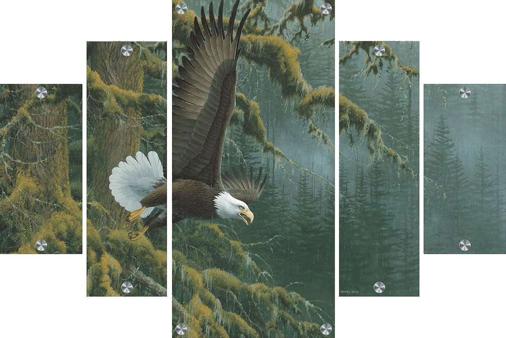 Misty Forest - Bald Eagle Acrylic Wall Art & Home Decor
