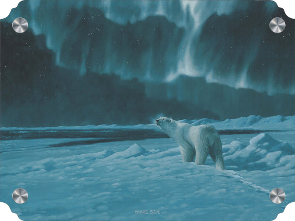 Polar Night Light Polar Bears Acrylic Wall Art & Home Decor