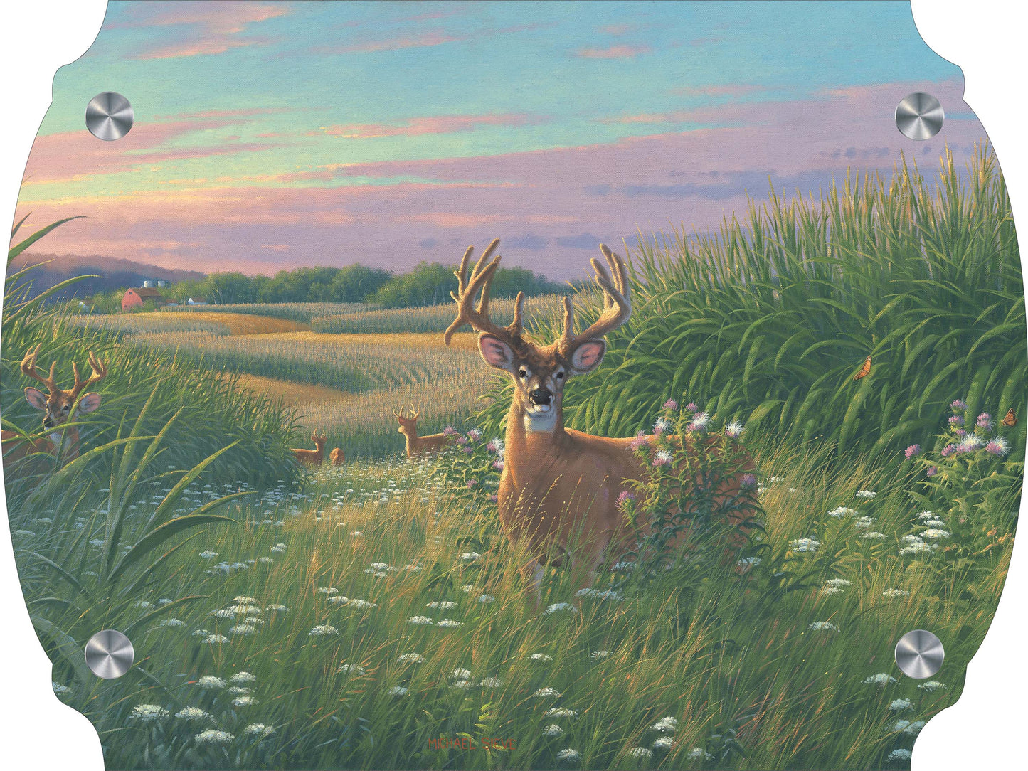 Red Velvet - Whitetail Deer Acrylic Wall Art & Home Decor