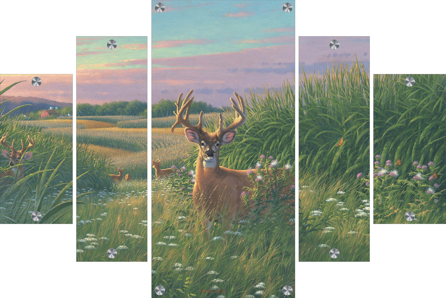 Red Velvet - Whitetail Deer Acrylic Wall Art & Home Decor