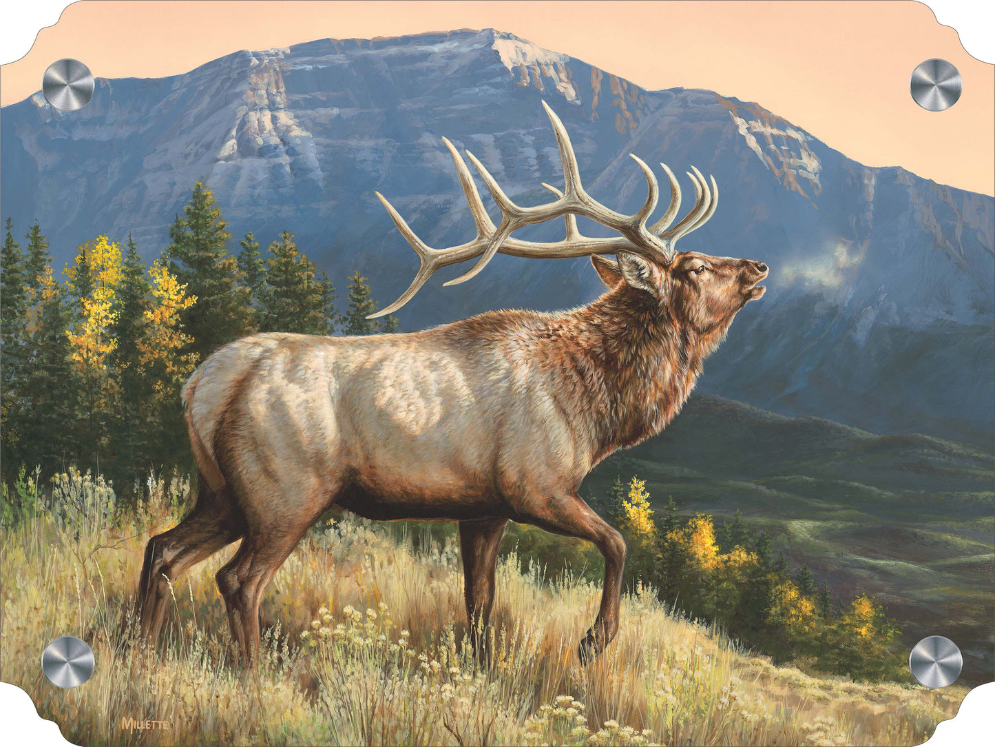 RidgeLine - Elk Acrylic Wall Art & Home Decor