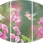 White Sweet Pea Humming Bird Acrylic Wall Art & Home Decor
