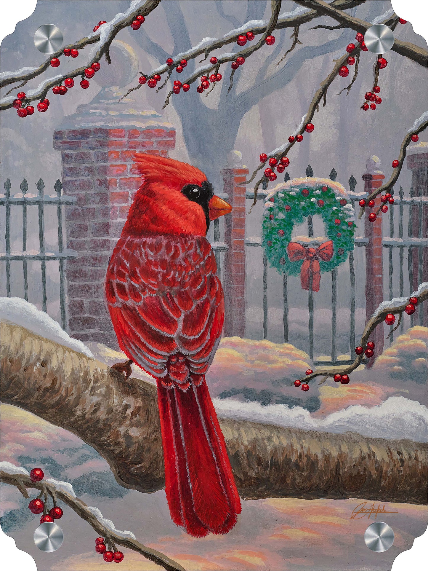 Winter Red Acrylic Wall Art & Home Decor