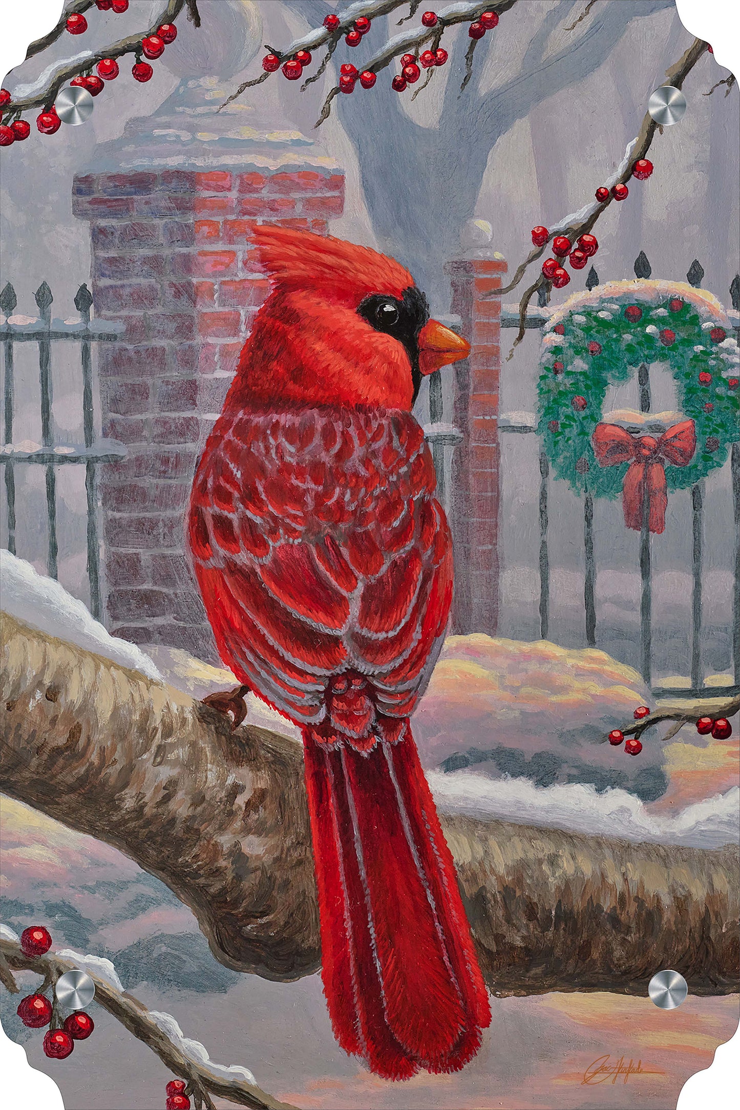 Winter Red Acrylic Wall Art & Home Decor