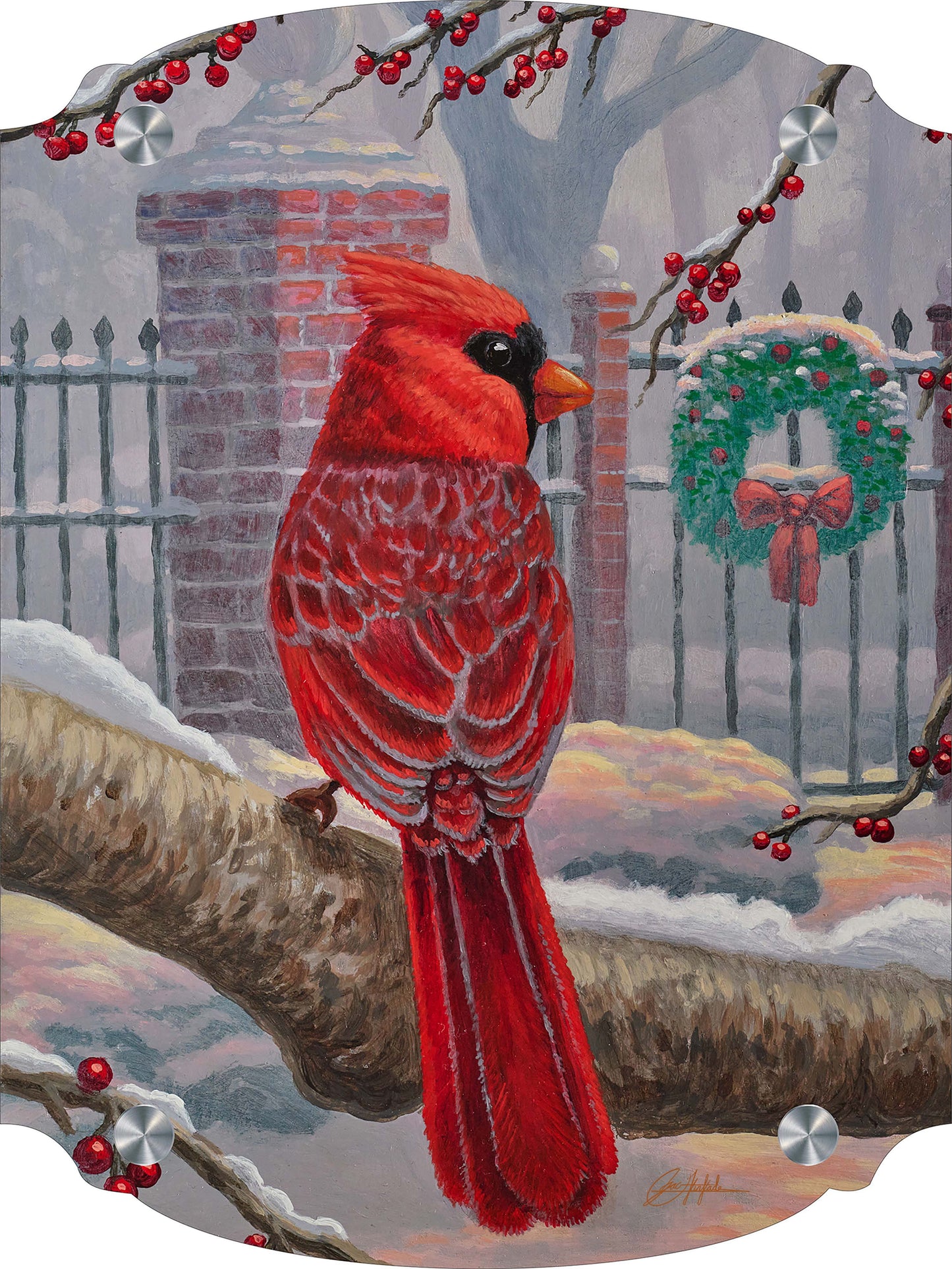 Winter Red Acrylic Wall Art & Home Decor