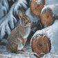 Wood Pile - Rabbit Acrylic Wall Art & Home Decor