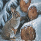 Wood Pile - Rabbit Acrylic Wall Art & Home Decor