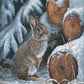 Wood Pile - Rabbit Acrylic Wall Art & Home Decor