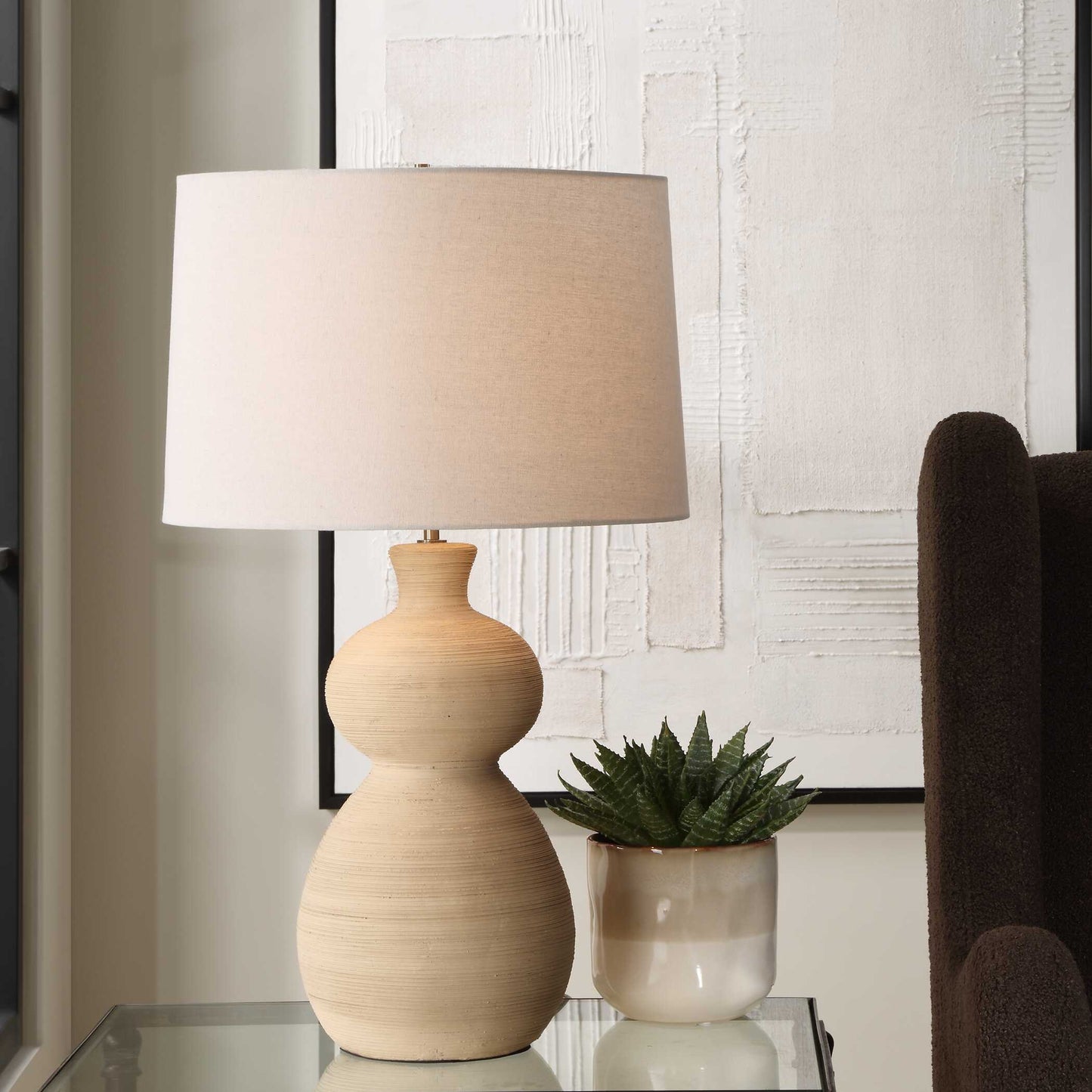 Pueblo Fired - Clay Table Lamp
