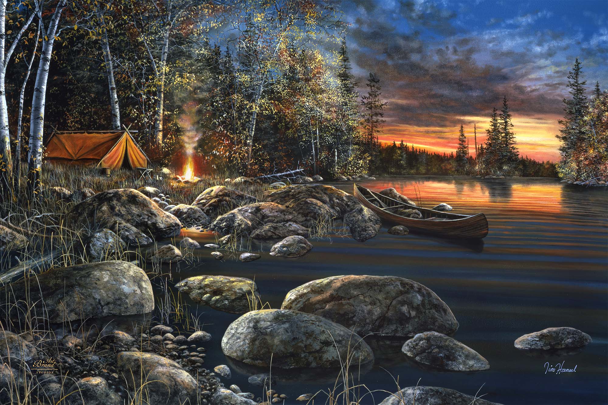 Twilight Fire - Limited Edition Canvas Limited Edition Canvas from