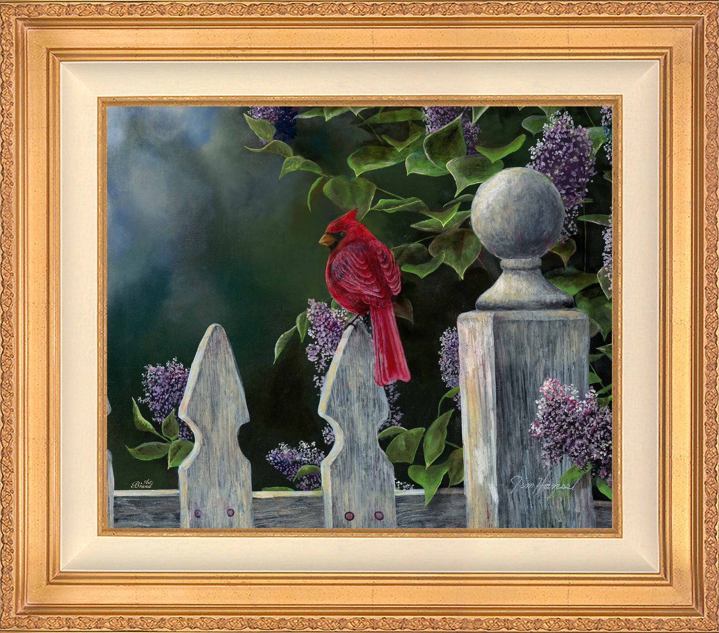 Birds Eye View-Cardinal - Limited Edition Canvas