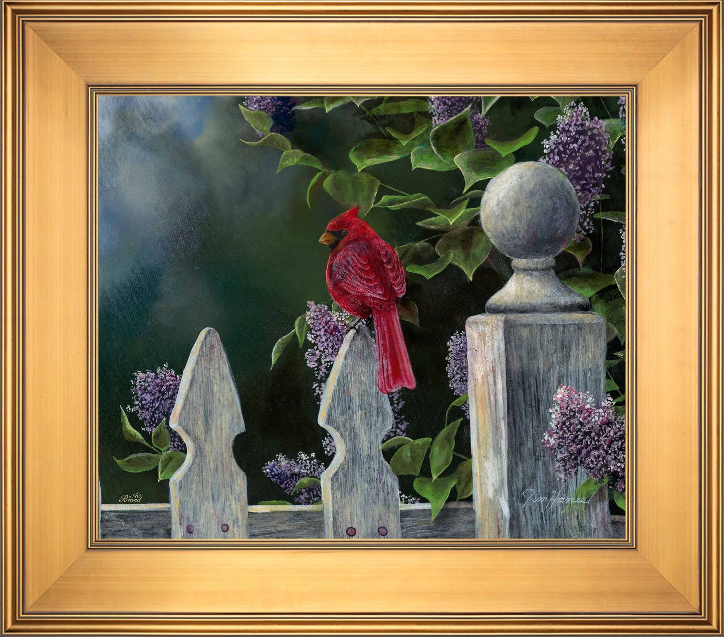 Birds Eye View-Cardinal - Limited Edition Canvas