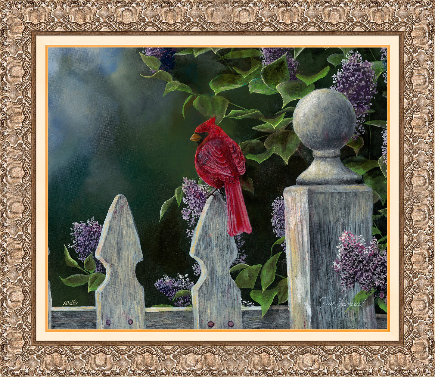 Birds Eye View-Cardinal - Limited Edition Canvas
