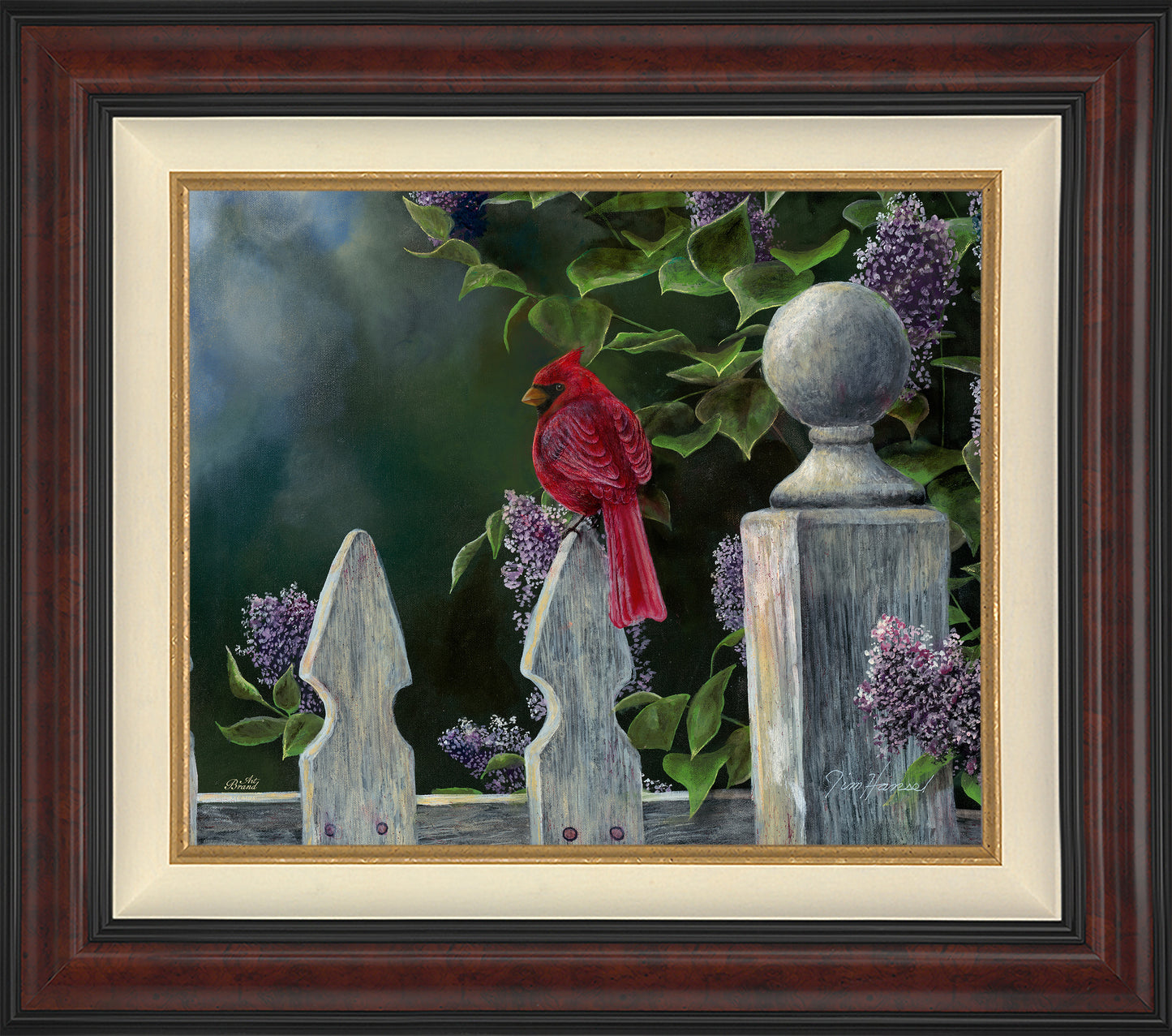 Birds Eye View-Cardinal - Limited Edition Canvas